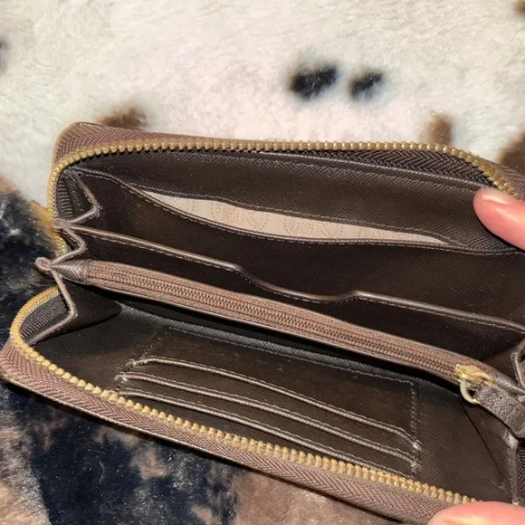 Michael Kors Brown and Gold Wristlet - Picture 4 of 5